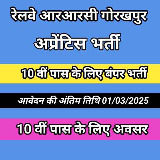 Railway RRC NER Gorakhpur Aprentis Bharti 2025 || रेलवे आरआरसी एनईआर गोरखपुर अप्रेंटिस भर्ती 2025:1114 पदों के लिए ऑनलाइन आवेदन करें